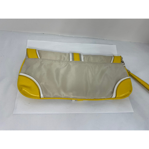 Vintage Yellow/Tan Retro Clutch Purse, Rare Find! - Picture 6 of 7